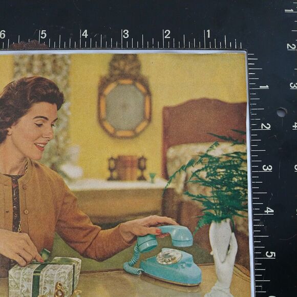 1961 Smiling Women on Phone Bell Princess Rotary Telephone Vtg PRINT AD Ephemer - Picture 5 of 10